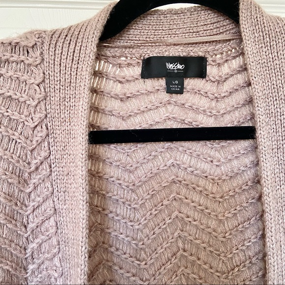 Mossimo Chevron Stitch Open Front Cardigan - Picture 4 of 13